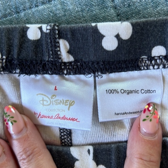 HANNA ANDERSSON Disney Mickey 100% Organic Cotton Pajama Set | Women’s L - Picture 7 of 11